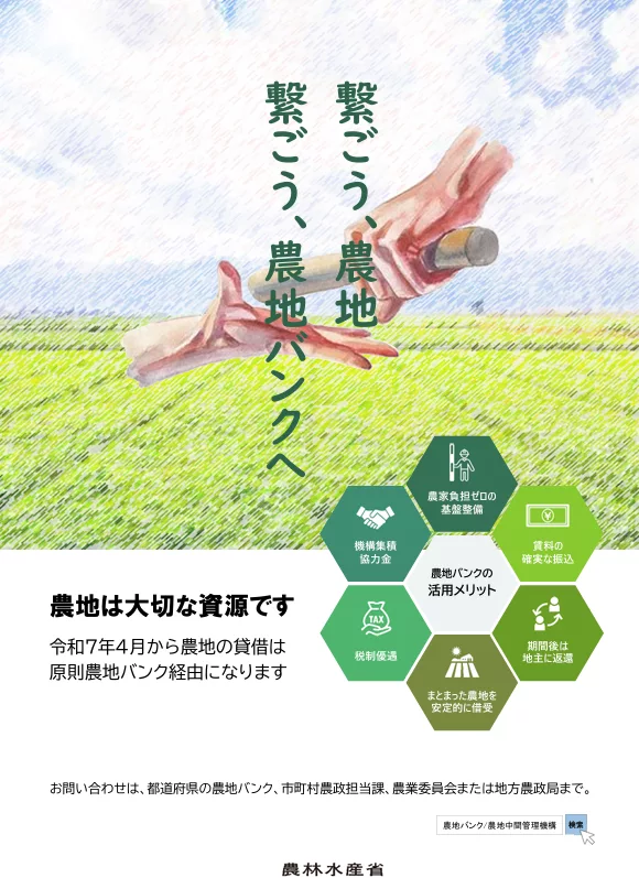 農地バンクとは?その仕組みと課題 イメージ